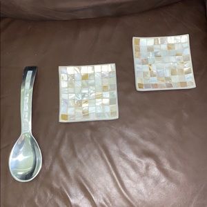 Mother of Pearl Shell Kitchen Accessories